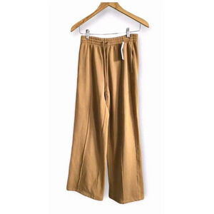 Pink Wide Leg Pants Womens SP Tan Relaxed Fit Ivy Fleece Victoria’s Secret NWT